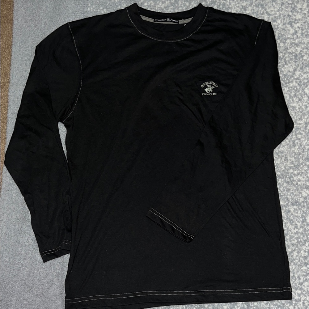 Beverly Hills Polo Club Black Long Sleeve Tee